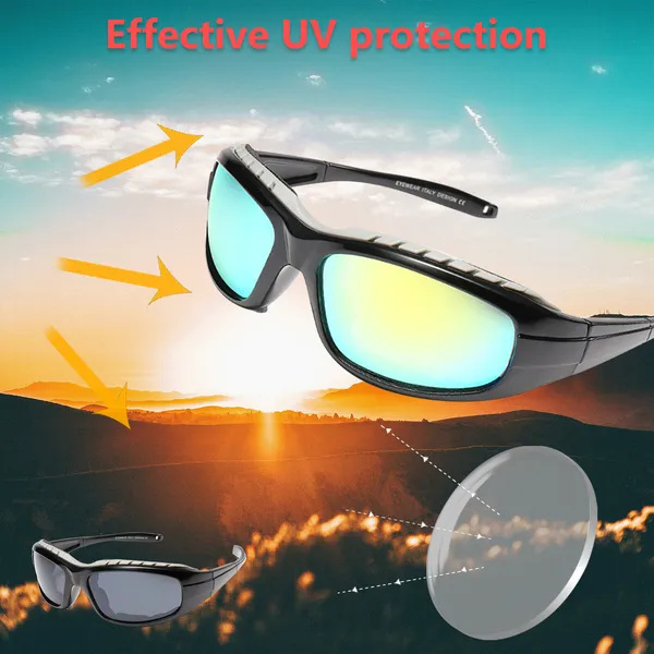 2 Pairs Motorcycle Padded Foam Wind Resistant Riding Glasses Sunglasses 2