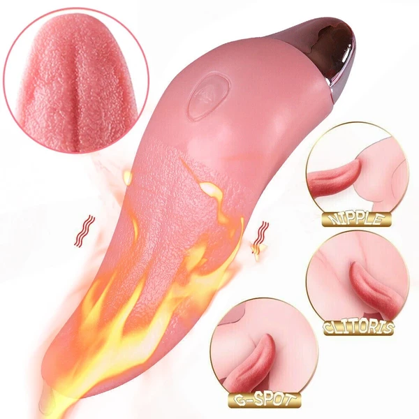Tongue Clit Licking Vibrator-G-Spot Sucking Oral Massager Sex-Toys For Women Share