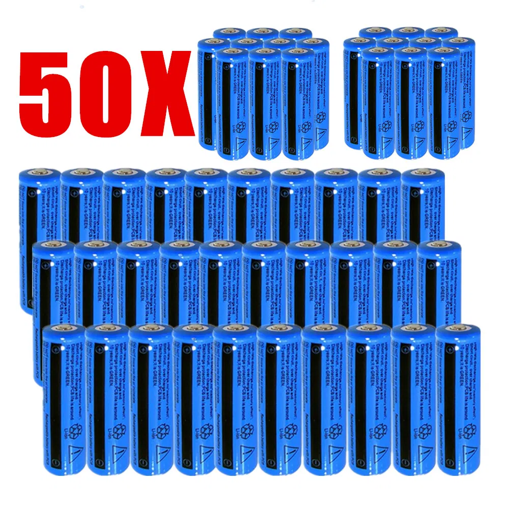 2PCS/4PCS/10PCS/50PCS/100PCS Rechargeable Battery 3000mAH 3.7V Li-ion BRC 11.1... 9