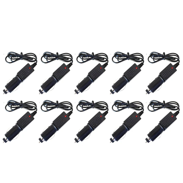 10 X 12V DC Car Charger Adapter Power Supply For Headlamp Flashlight Torch Light 3