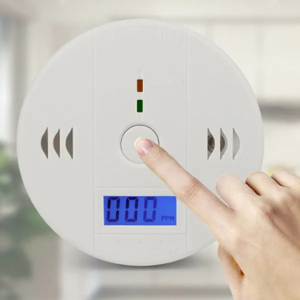 CO Detector Alarm LCD Combination CO Carbon Monoxide Gas Battery Warning Home