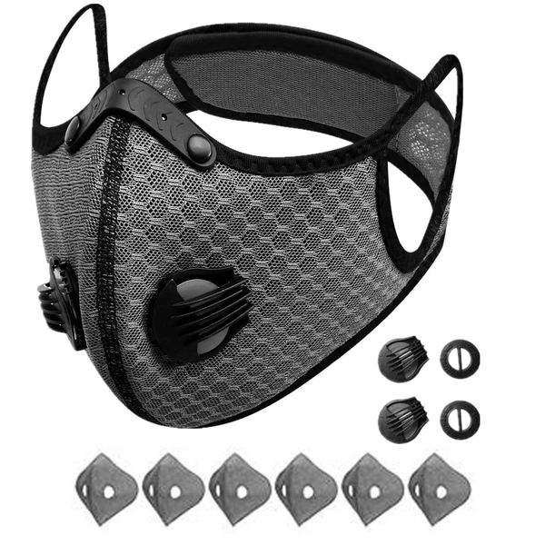 Reusable Half Face Cover Mask Respirator Anti Pollution Facepiece Sports Masks