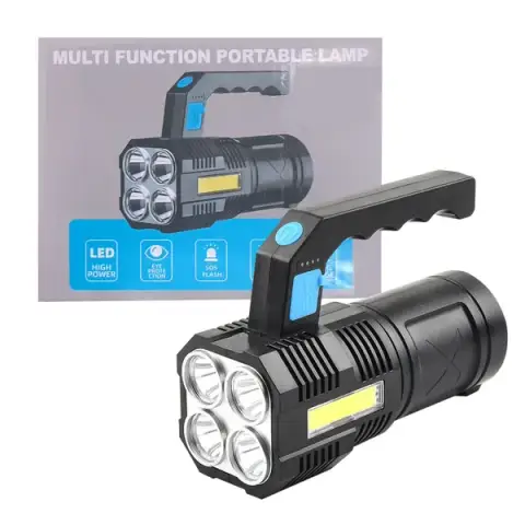 Ultra-Bright LED Camping Spotlight – Rechargeable Handheld Searchlight