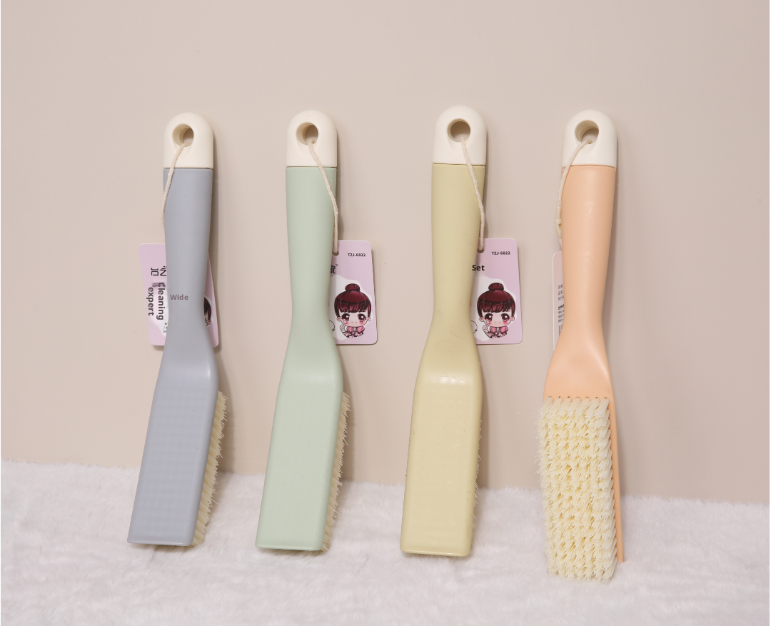 Household shoe brush-Extended handle model-Random color-Length 22.5cm-1 piece
