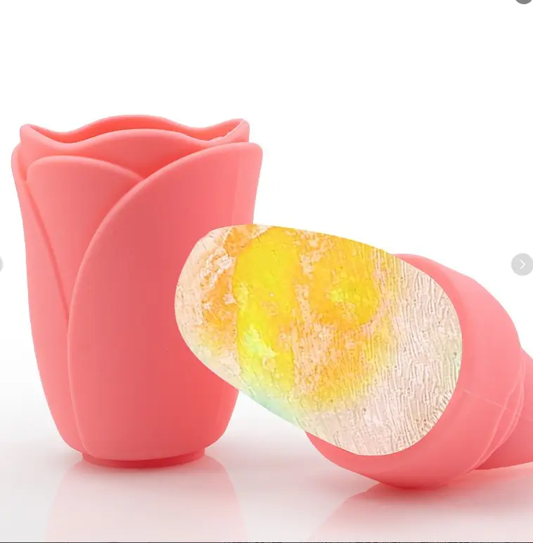Rose Ring Face Ice Mask-Pink-Silicone-1 piece