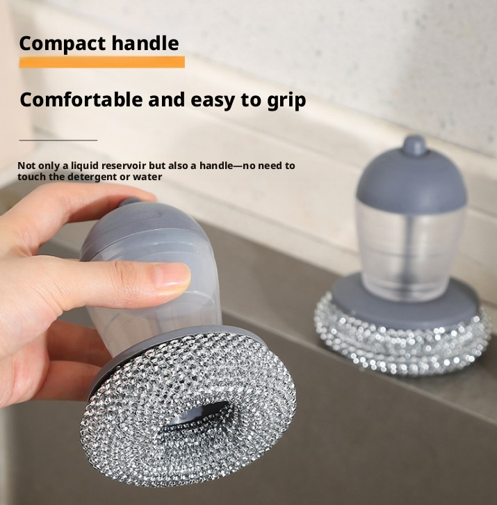 Steel ball-push-type handle automatic liquid filling-gray-PP material-1 piece