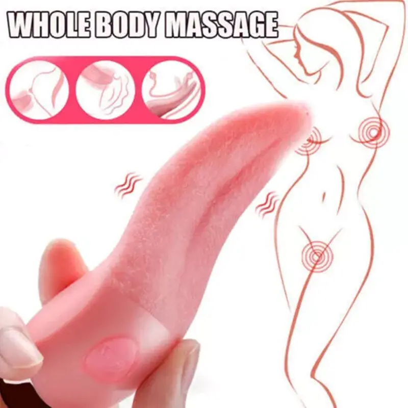 Tongue Clit Licking Vibrator-G-Spot Sucking Oral Massager Sex-Toys For Women Share