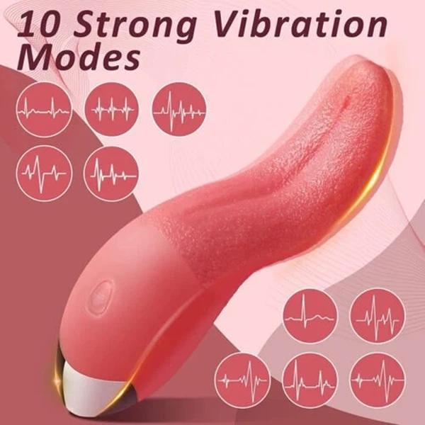 Tongue Clit Licking Vibrator-G-Spot Sucking Oral Massager Sex-Toys For Women Share