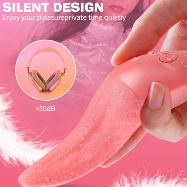 Tongue Clit Licking Vibrator-G-Spot Sucking Oral Massager Sex-Toys For Women Share