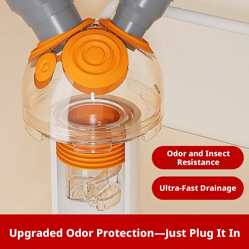 Floor drain-six-way model-multifunctional deodorization-pp-1 piece