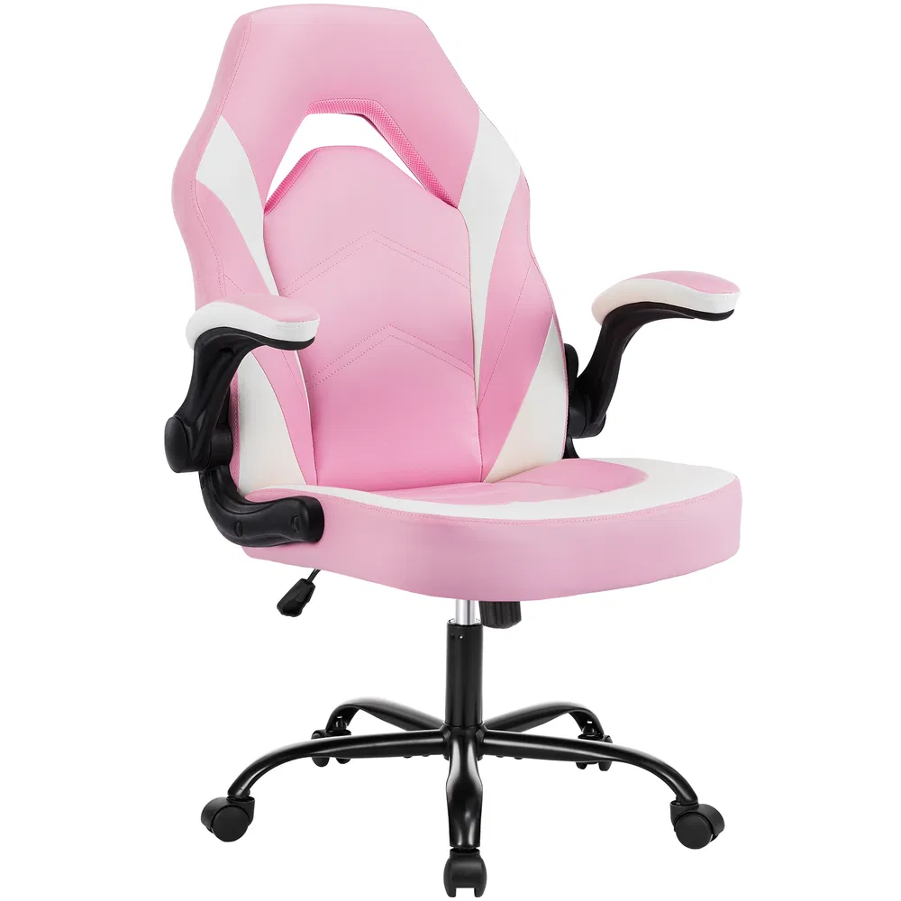 Ergonomic Office Computer Home Gaming Desk Chair Adjustable PU Leather Racing Chair Flip-up Armrest For Christmas Furniture 7