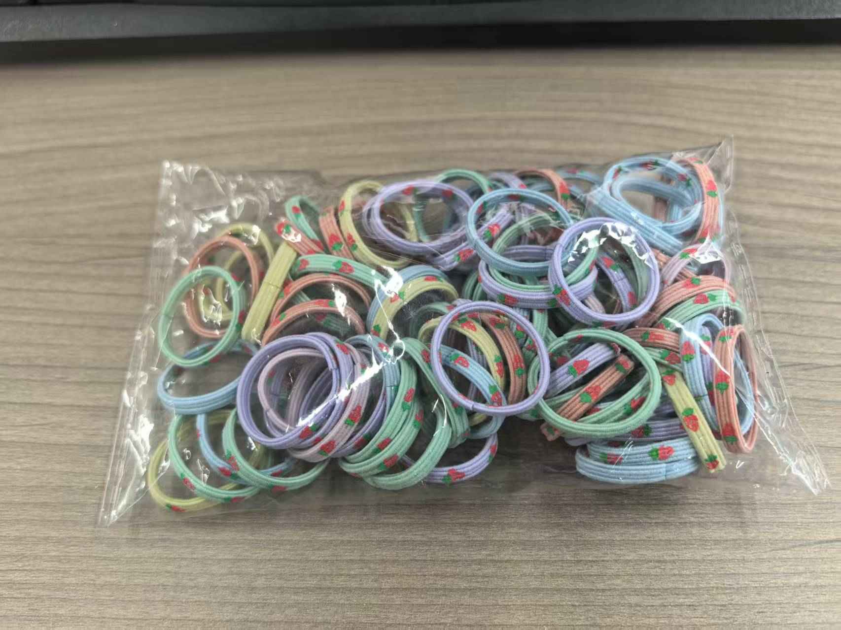 Thumb hair ring-mixed color-100 pieces