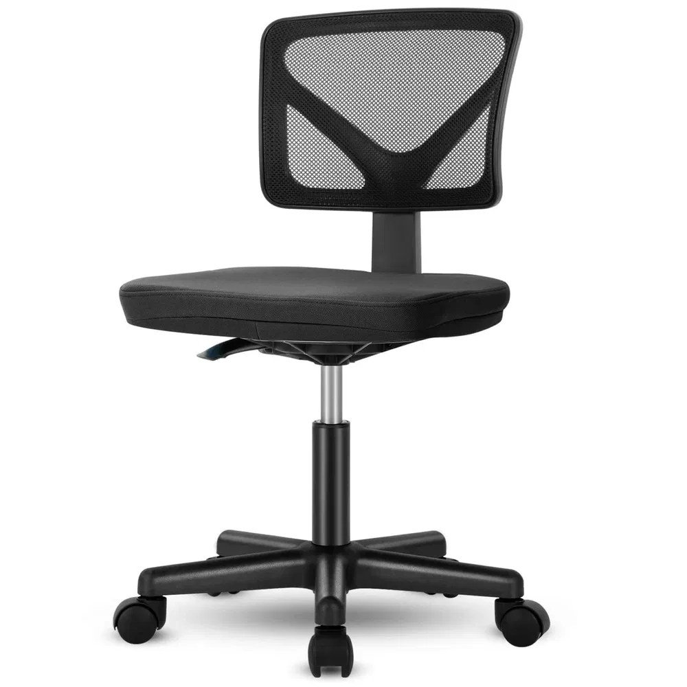 Low-Back Mesh Armless Office Chair,Swivel Rolling Computer Chair No Arms With... 8