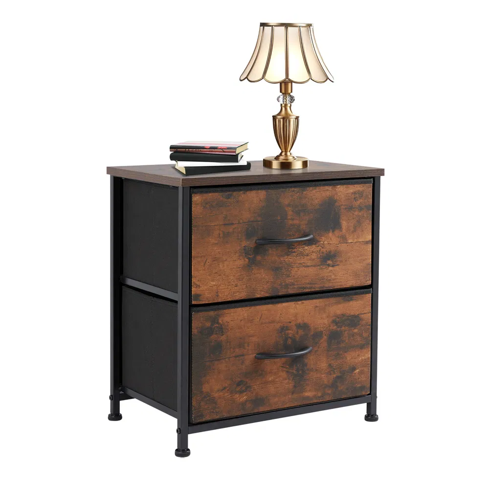 Living Room Cabinet Layers Set Of 2 Fabric Drawers Beside Nightstand Table Closet Chest Clothes Display Cabinet Of Furniture image 10