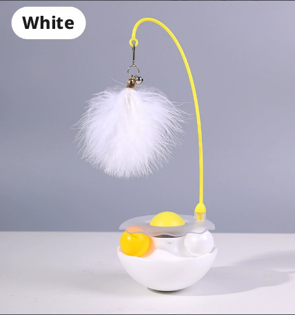 Tumble Cat Teasing Stick-White-ABS+ Feather-1