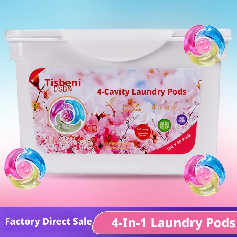 Laundry beads-four-chamber model-30 capsules
