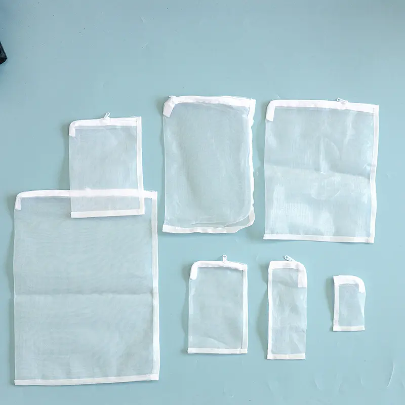 Fish tank zipper filter bag-100 mesh-white-20 ‰