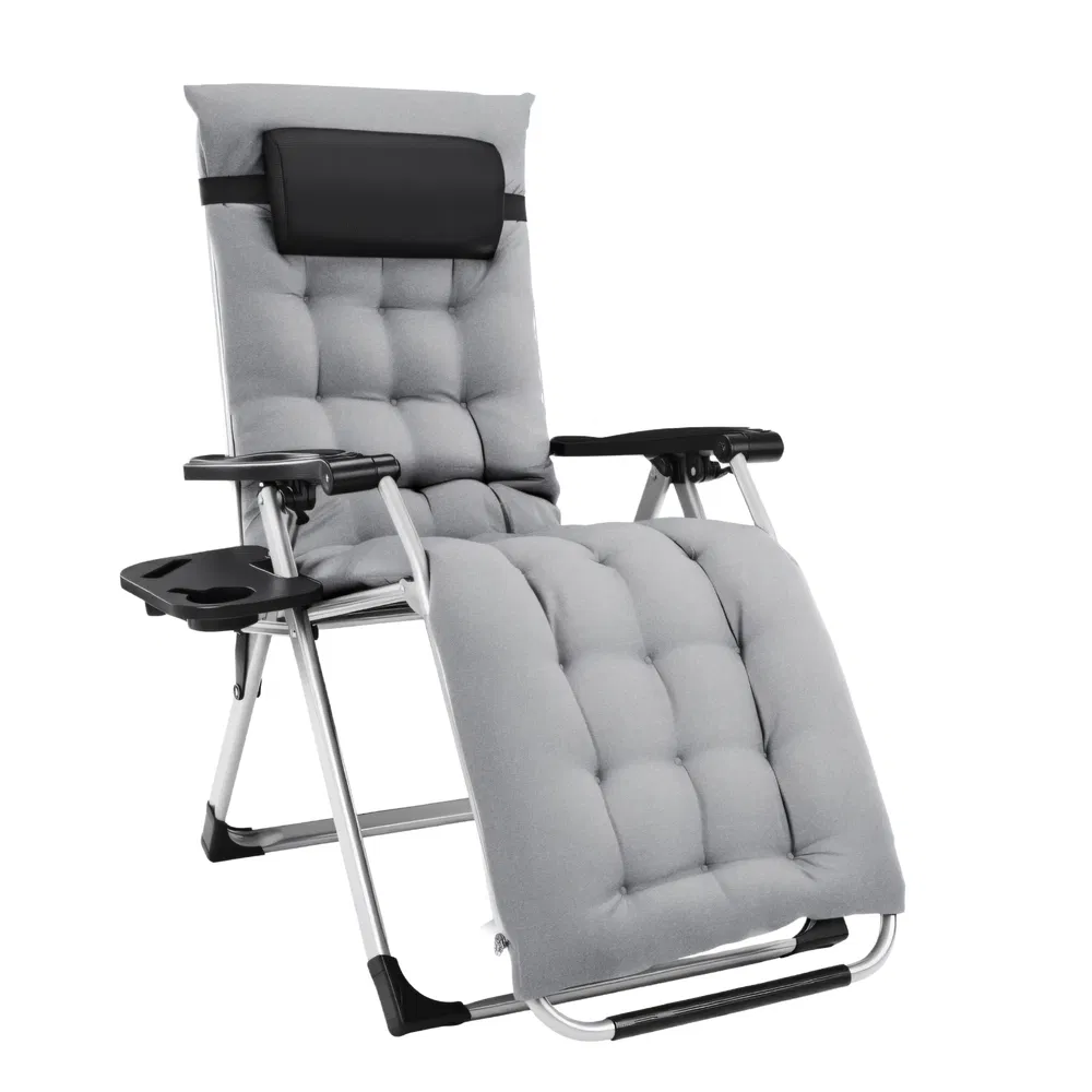 Zero Gravity Chair, Reclining Camping Lounge Chair For Indoor, Reclining Patio Chairs With Cup Holder Trays And… - 6