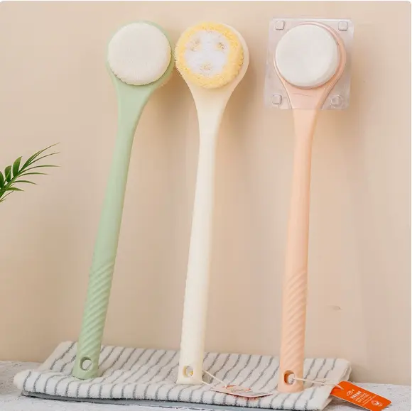 Bath towel, double-sided scrubbing brush-green