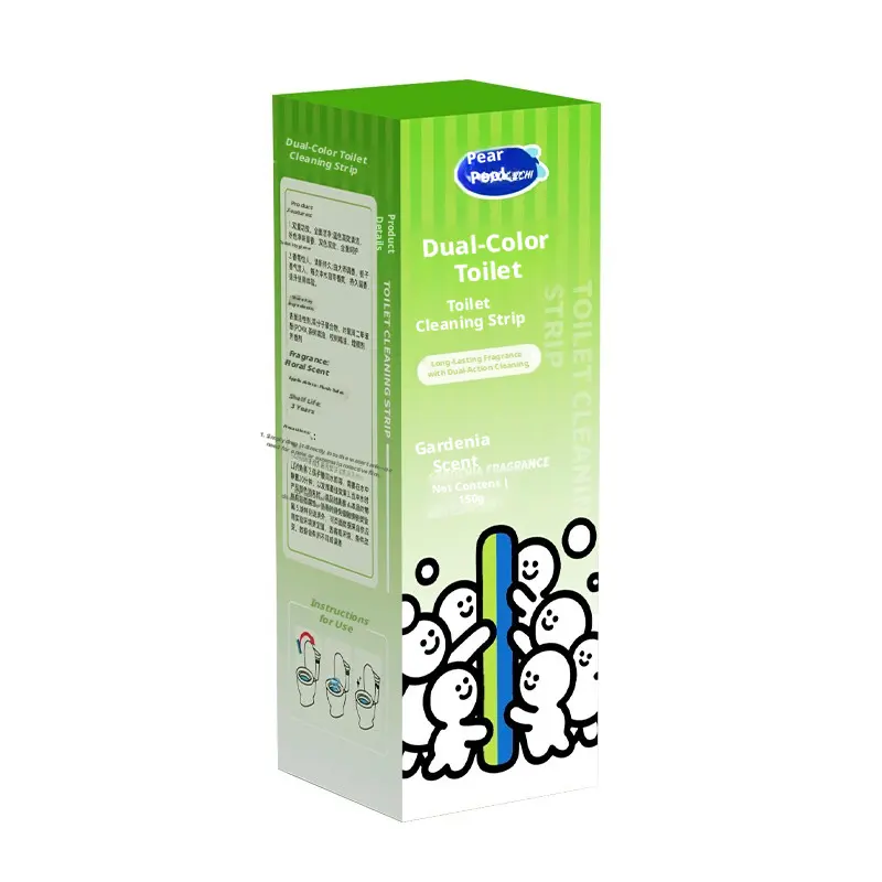 Toilet two-color cleaning strip-gardenia fragrance-green-150g-1 box