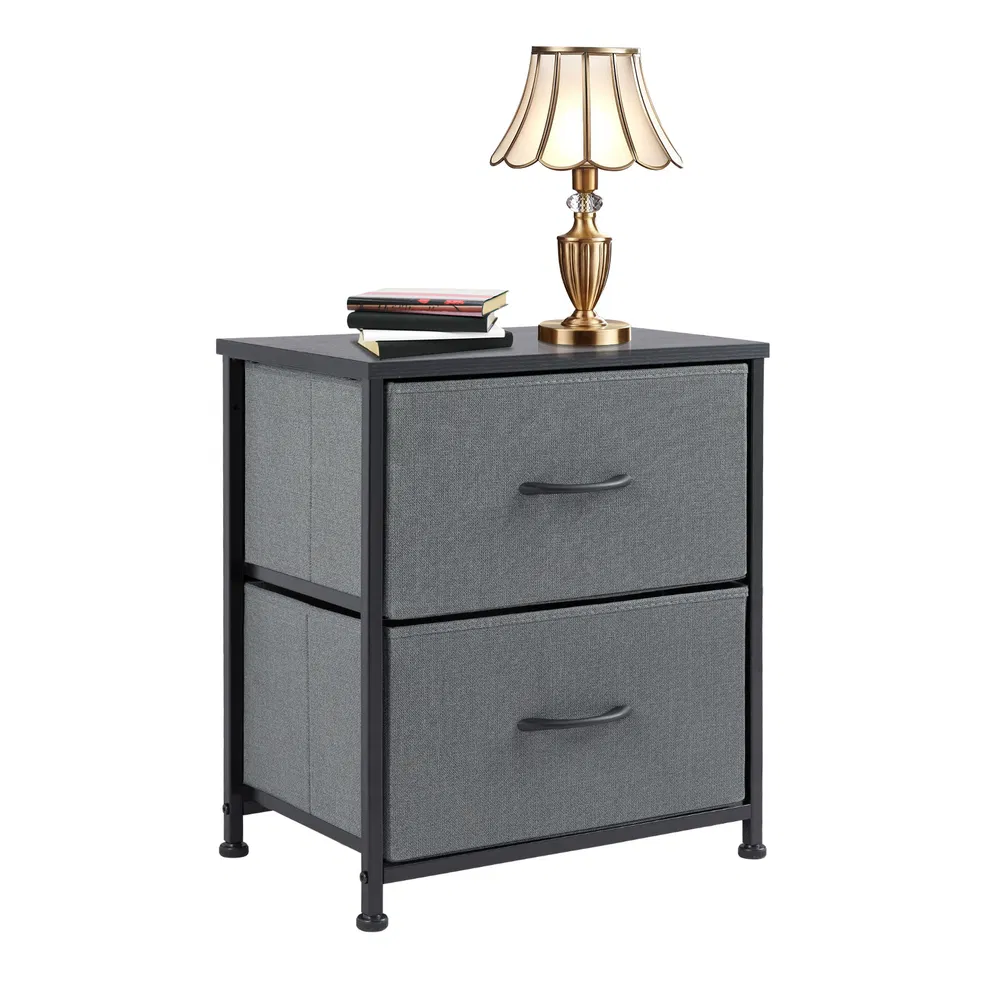 Living Room Cabinet Layers Set Of 2 Fabric Drawers Beside Nightstand Table Closet Chest Clothes Display Cabinet Of Furniture image 11