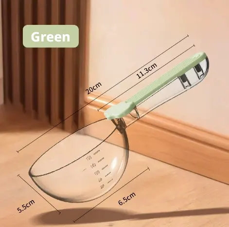 Pet food spoon-green