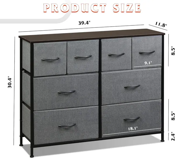 Dresser for Bedroom with 8 Drawers — photo 7
