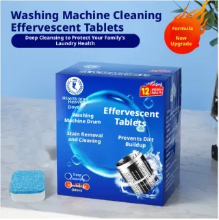 Washing machine trough effervescent tablets-decontamination and cleaning-12 tablets