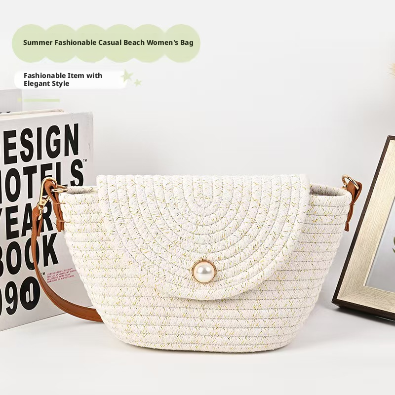 Casual bag-white and gold-19 * 27 *9cm-1 piece