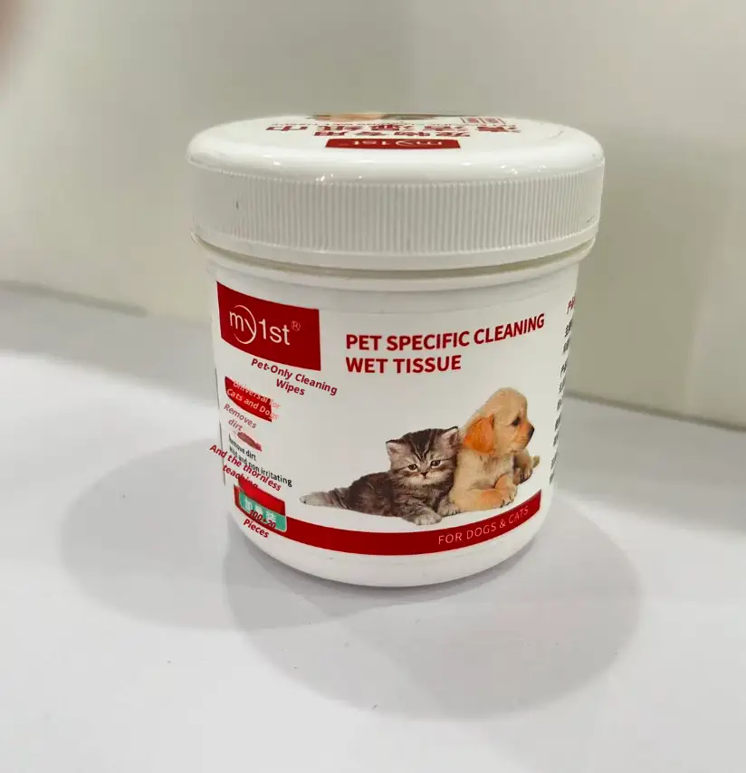 Pet cleaning wet tissue-100 tablets-1 bottle