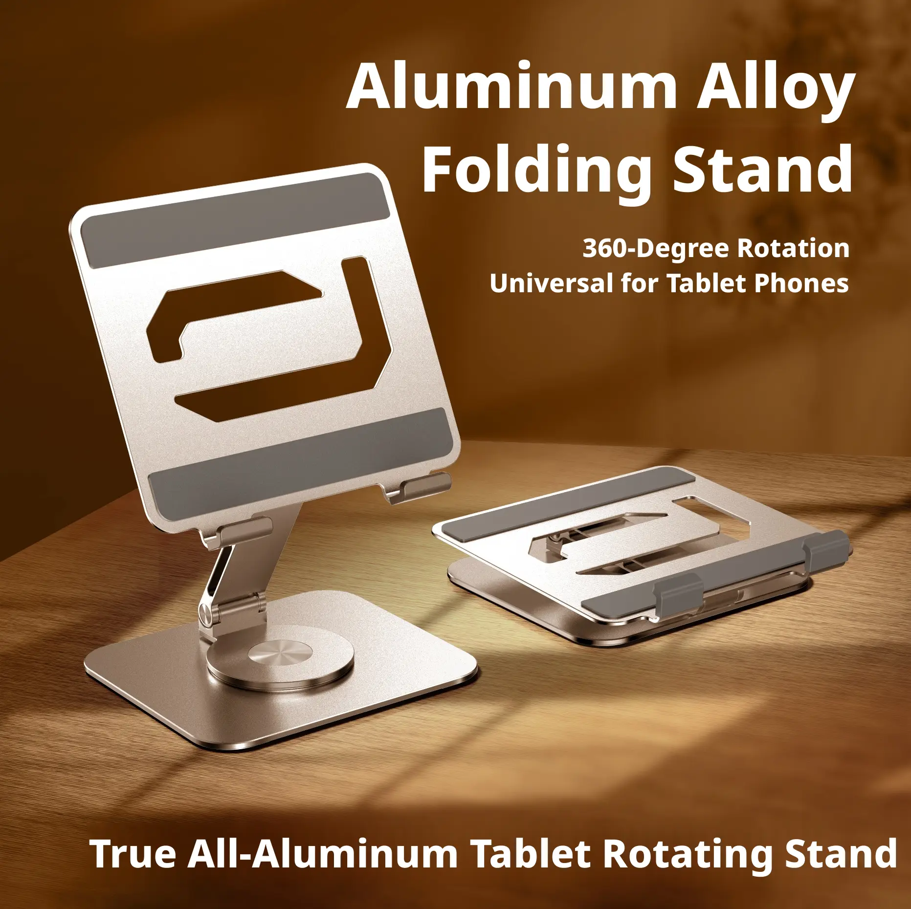 Flat rotating bracket-silver-aluminum alloy-1 piece