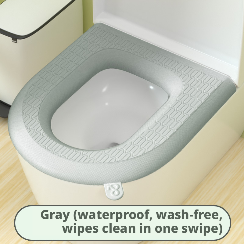 Solid color toilet seat-gray-EVA-1 piece