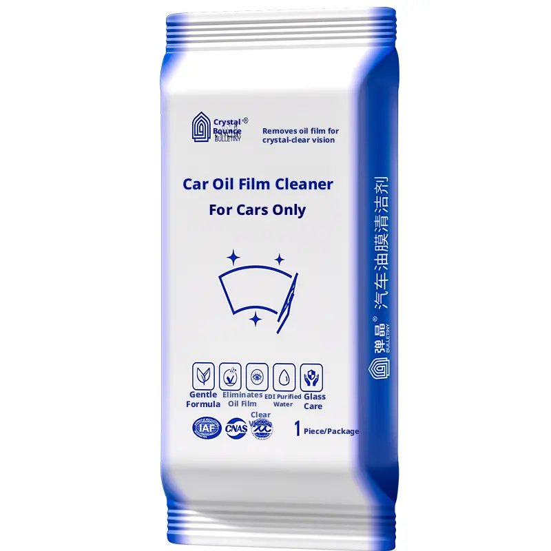 Automobile oil film cleaner-sponge wipe + cleaner