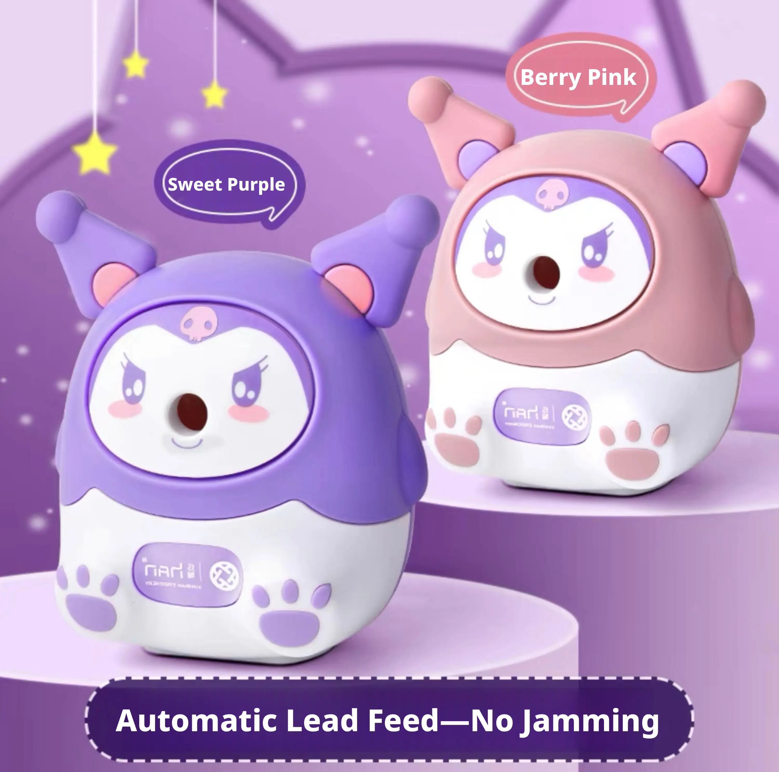 Cartoon student pencil sharpener-random color-ABS+ alloy hob