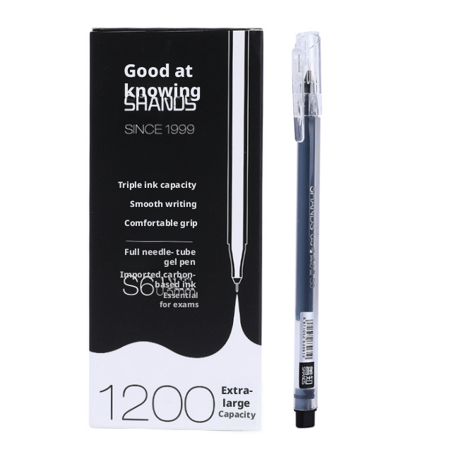 Giant Neng Writing Brush Pen-Black-12 pcs