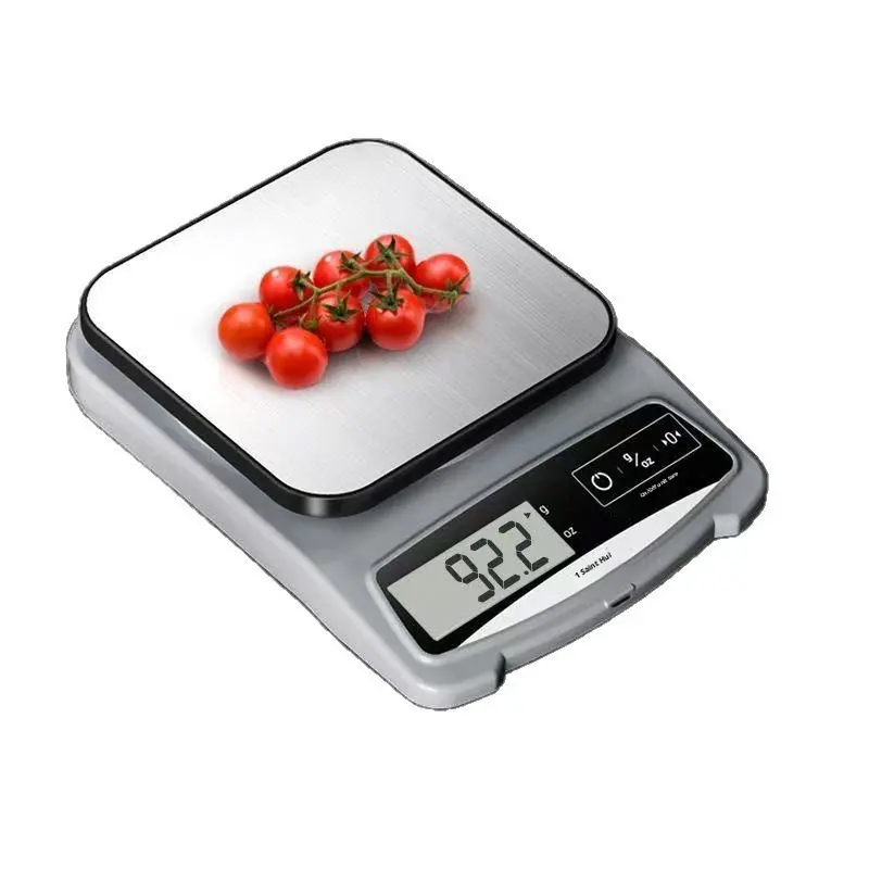 Stainless steel plate electronic scale-Battery model-black-5g ￣