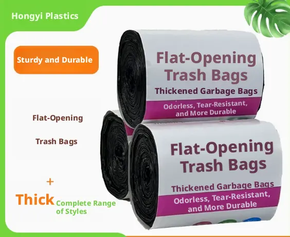 Flat garbage bag-black-PE-50*60cm- -1 roll