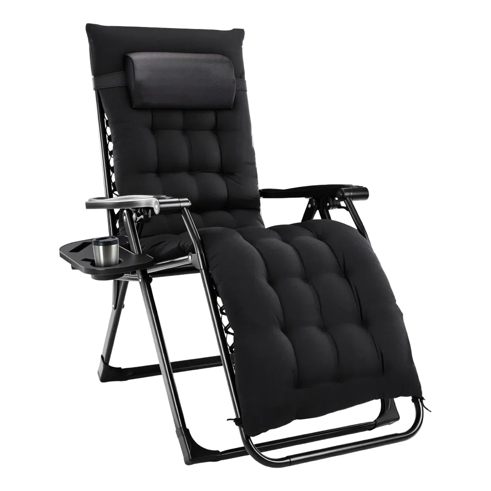 Zero Gravity Chair, Reclining Camping Lounge Chair For Indoor, Reclining Patio Chairs With Cup Holder Trays And… - 5