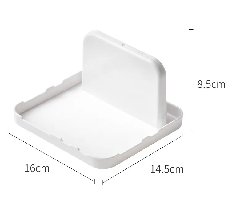 Multi-functional pot lid holder-white-ABS