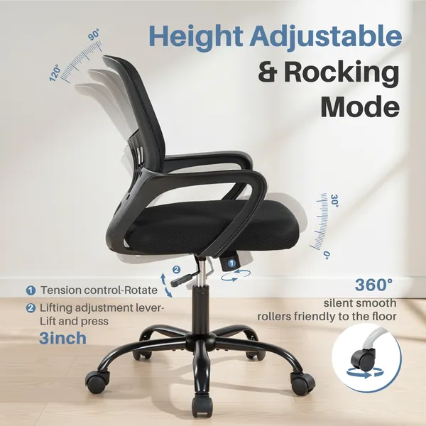 The Adjustable Rotating Back-style Computer Desk And Chair Not Only Offers... 3