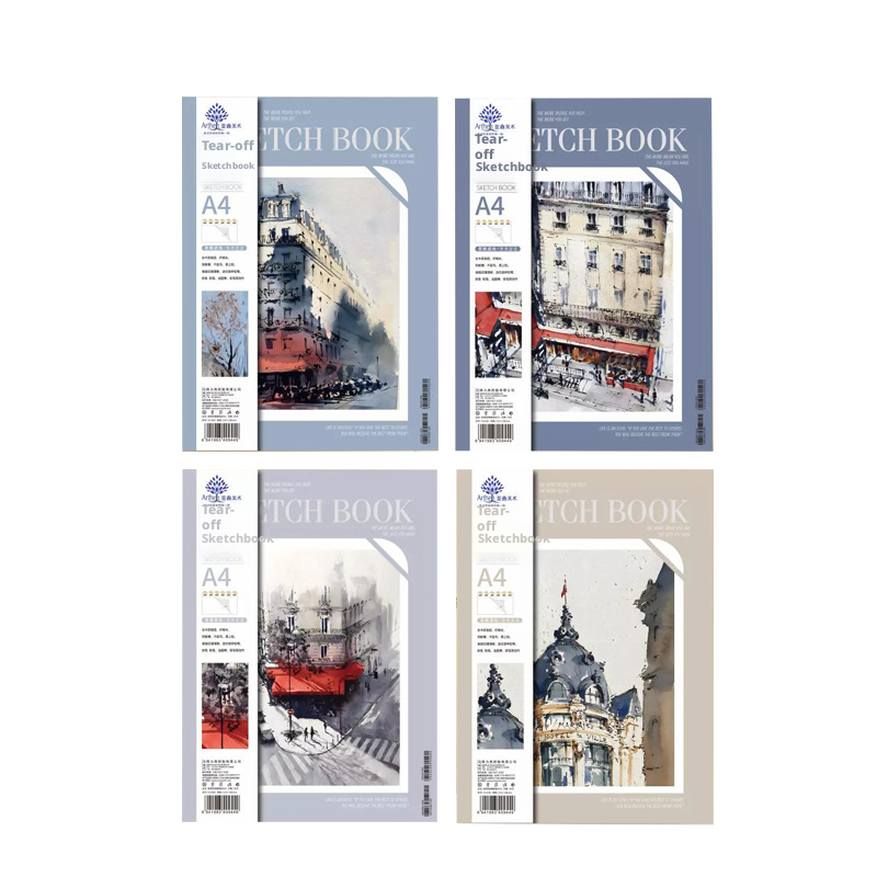 Tearable Sketch Book-Architectural Model-Random Color-A4-35 Sheets-1 Book