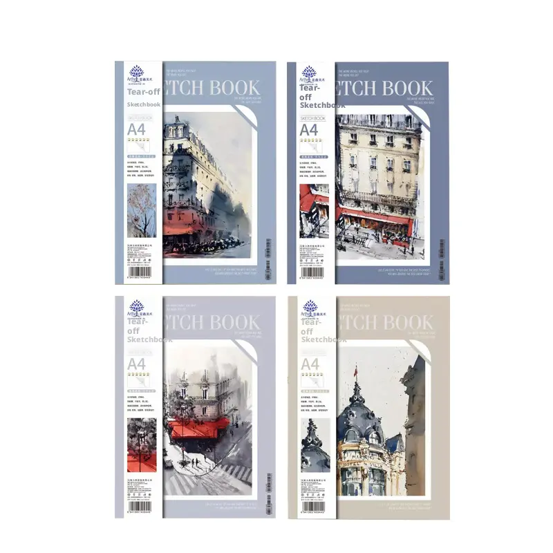 Tearable Sketch Book-Architectural Model-Random Color-A4-35 Sheets-1 Book