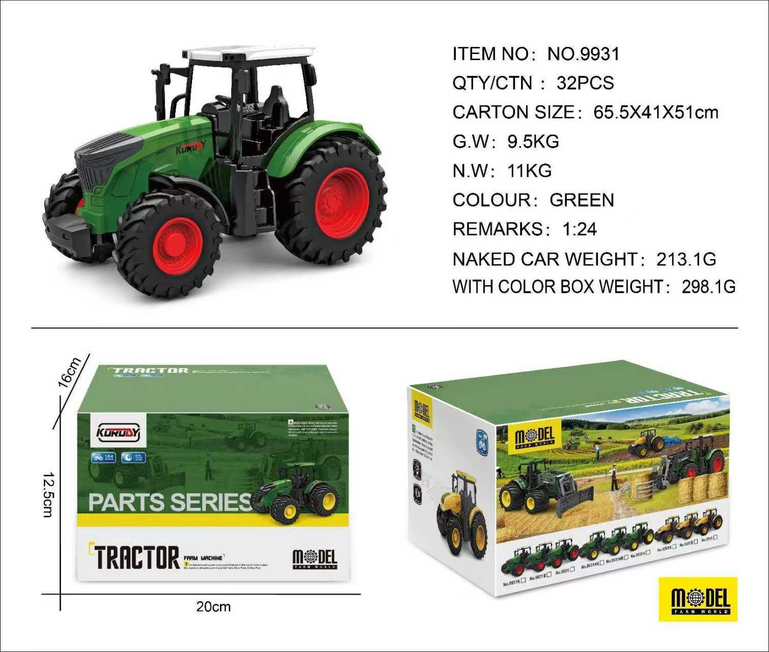 Electric remote control toy vehicle-agricultural transport vehicle... 2