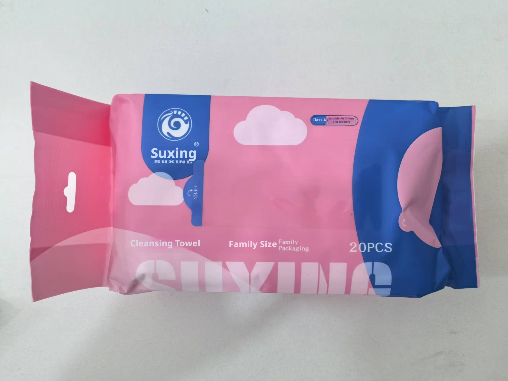 Disposable Hanging Towels, Pink, 20x25cm, 20-Pack