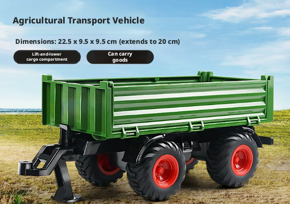 Electric remote control toy vehicle-agricultural transport vehicle...