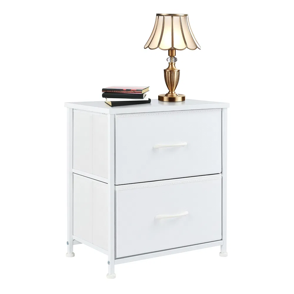 Living Room Cabinet Layers Set Of 2 Fabric Drawers Beside Nightstand Table Closet Chest Clothes Display Cabinet Of Furniture image 9