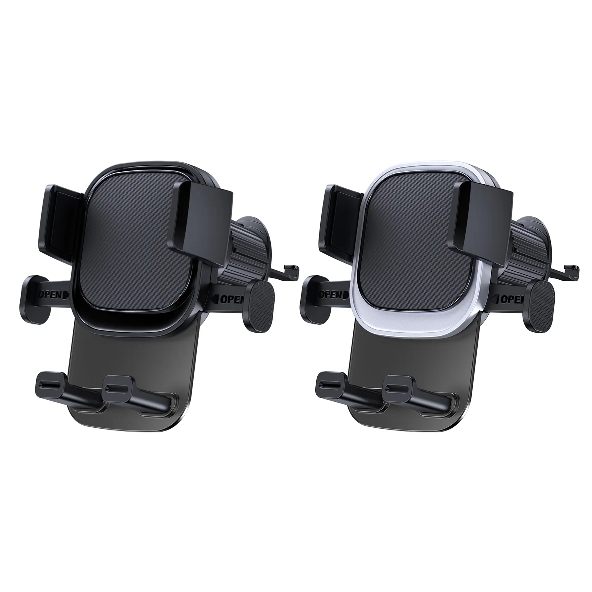 Car mobile phone navigation bracket-air outlet model-black