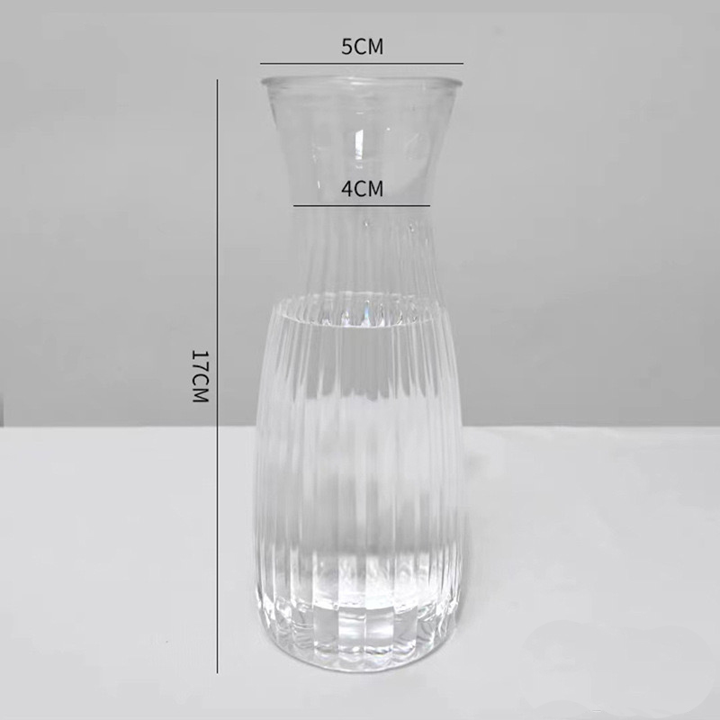 Plastic vase with drop resistance liner-transparent color-29g-1 piece