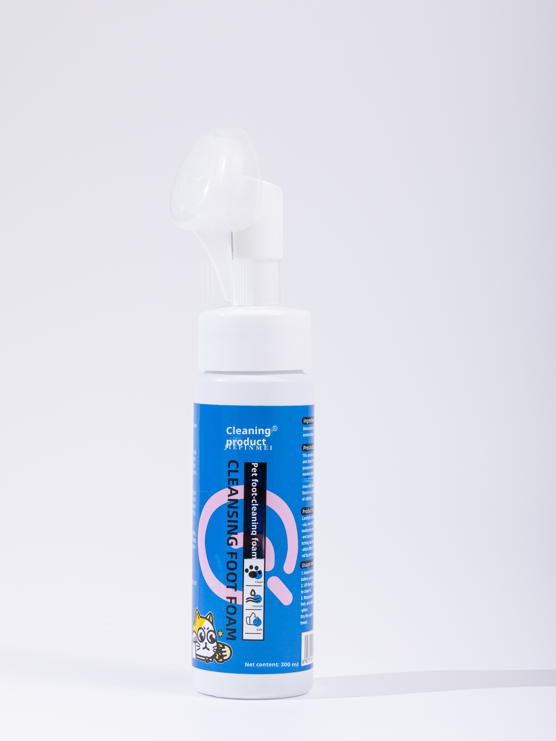 Pet Foot Cleaning Bubble-300ml-Including spray head-1 bottle