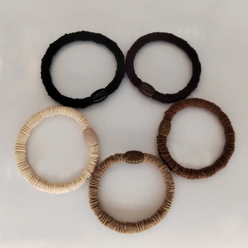 Bamboo Elastic Hair Cord-Mixed Color-Nylon